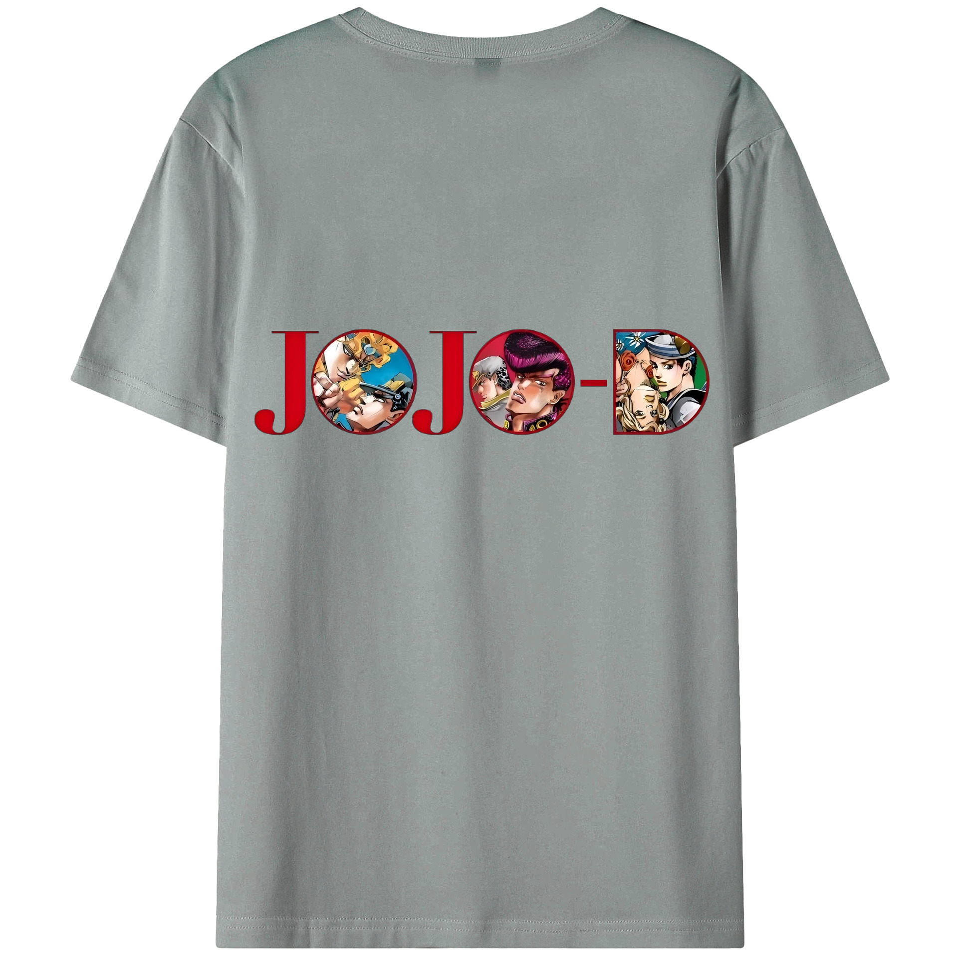 （画像用） ジョジョの奇妙な冒険 JoJo's Bizarre Adventure 綿100％ メンズ半袖Tシャツ（バックプリント） 通気性